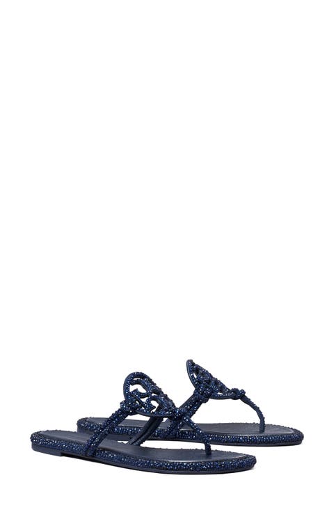 Miller Knotted Crystal Flip Flop (Women)