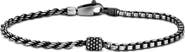 DELMAR Men's Half Rope Half Box Bracelet