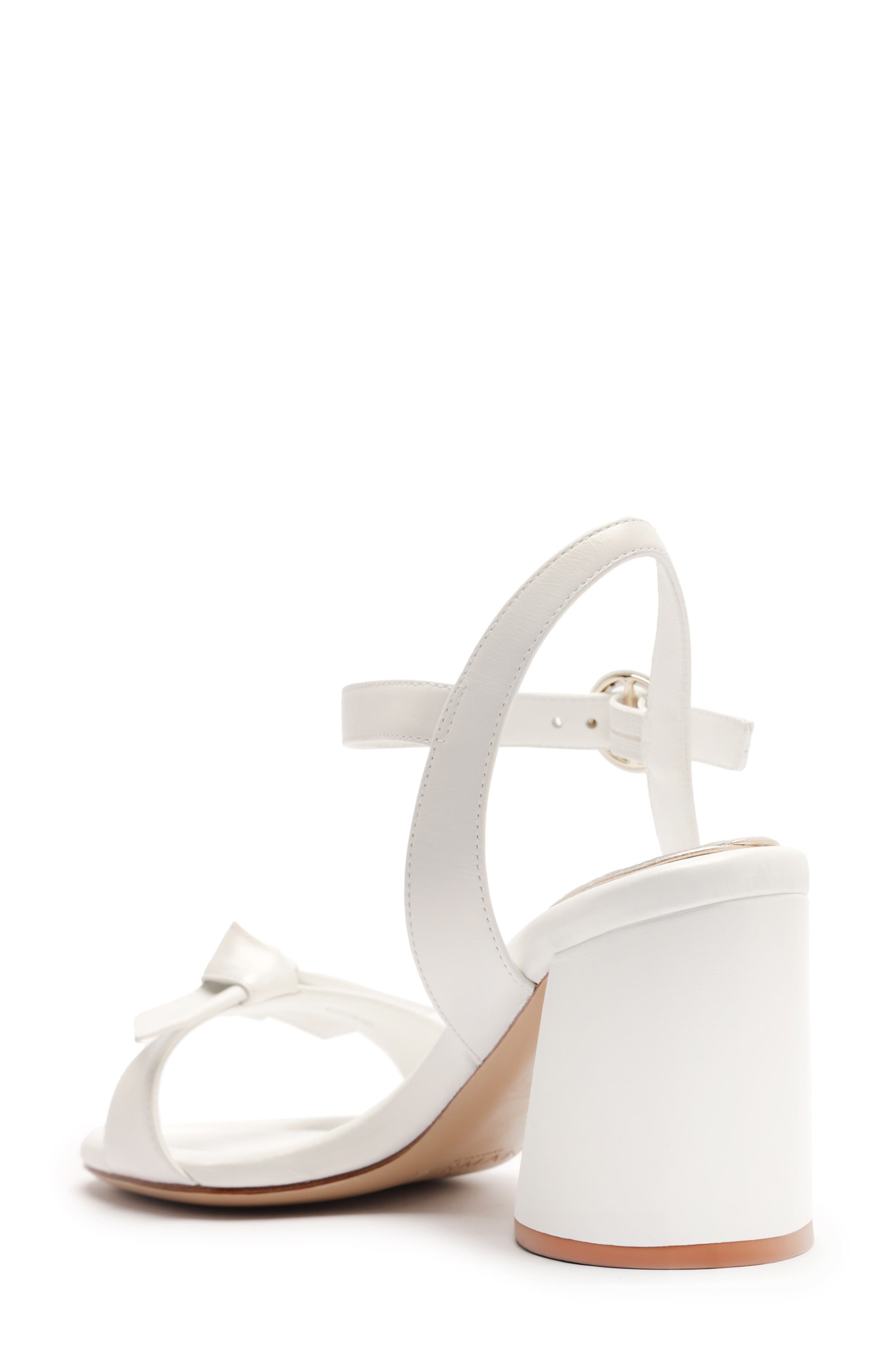 Alexandre Birman Clarita Flare Platform Bridal Sandal, Alternate, color, Pearl/ White