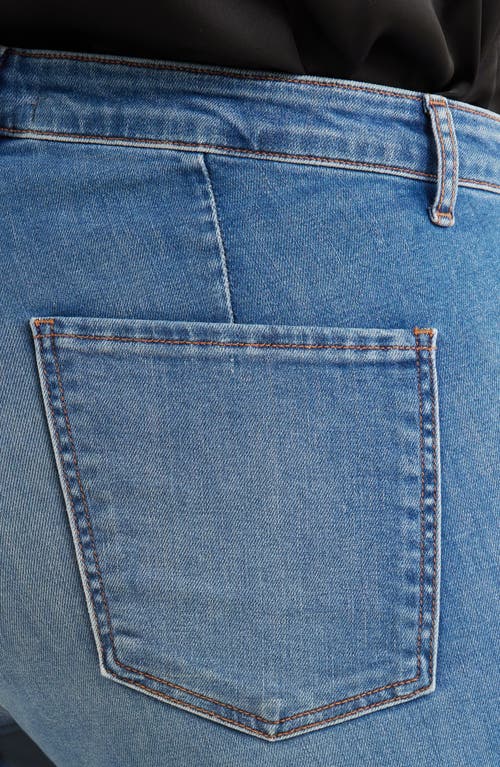 Kut From The Kloth Meg Patch Pocket High Waist Wide Leg Jeans In Blue