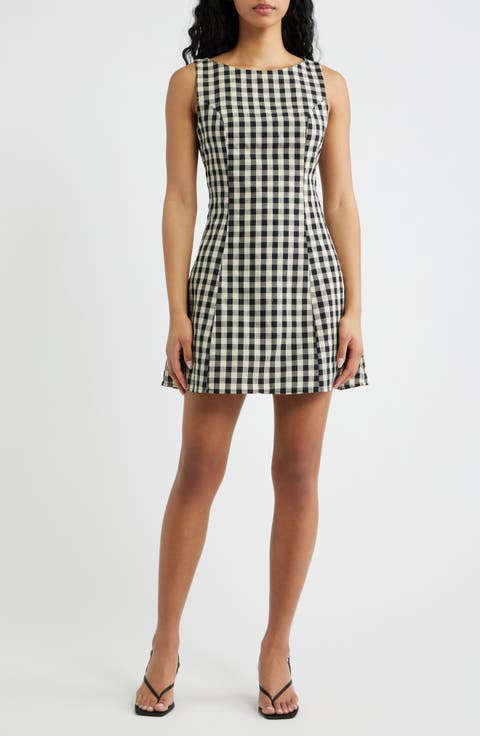 Circe Gingham Minidress