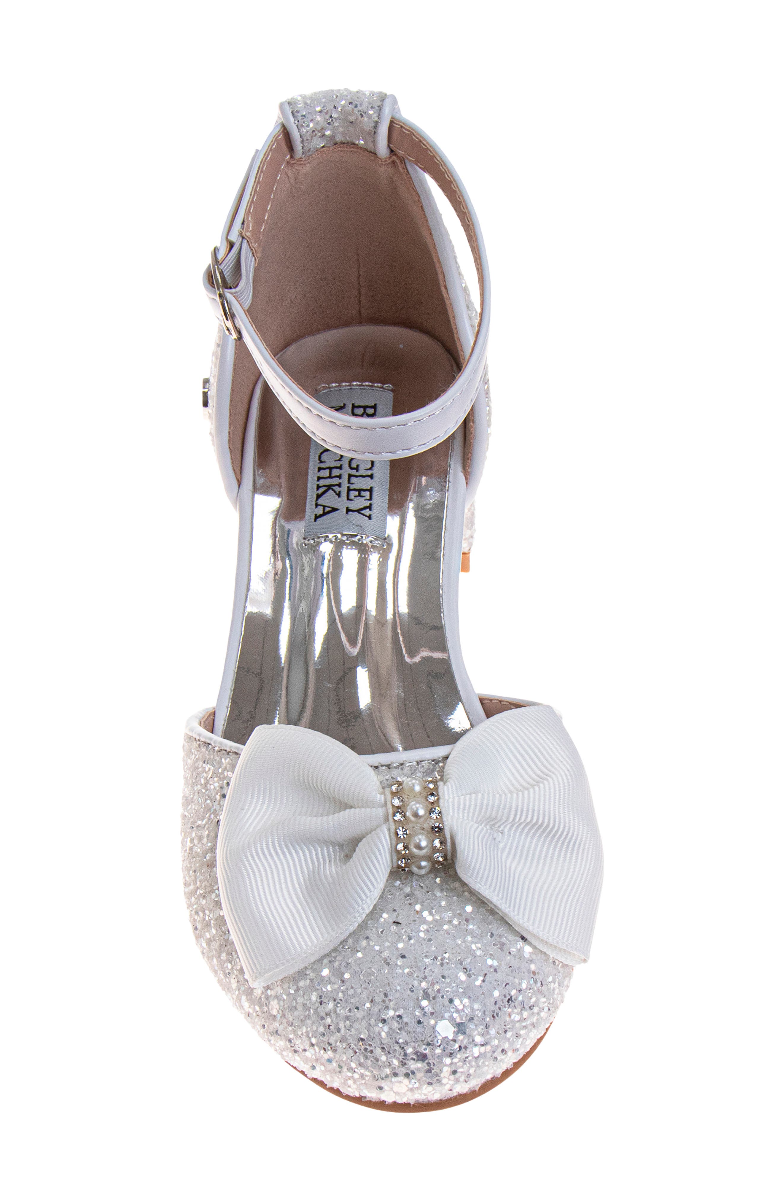 Kids' Sparkle D'Orsay Pump, Alternate, color, SILVER GLITTER