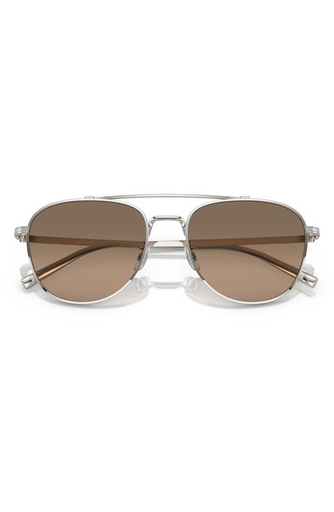 55mm Rivetti Polarized Pilot Sunglasses