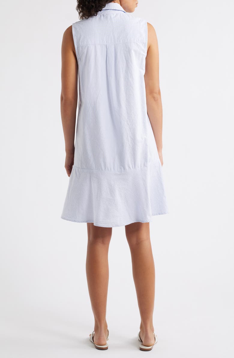 beachlunchlounge Marina Stripe Sleeveless Cotton Shirtdress, Alternate, color,