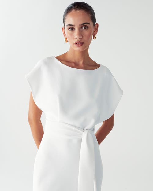 Willa Shauna Midi Dress In White