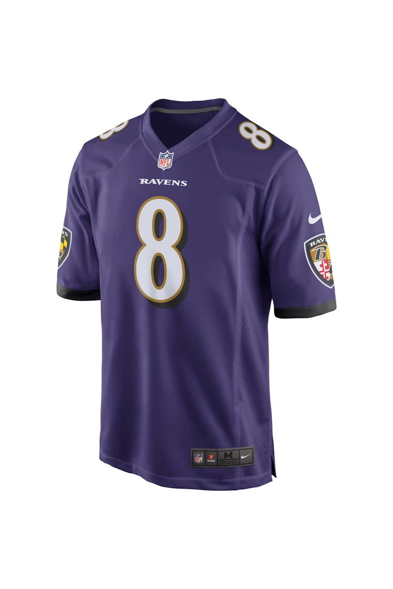 Men's Nike Lamar Jackson Purple Baltimore Ravens Game Jersey, Alternate, color, Purple