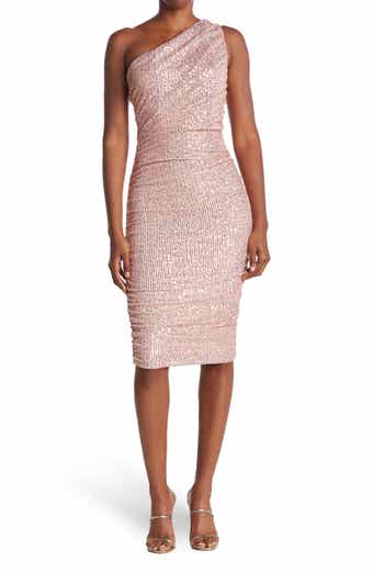 Love by Design Sequin One-Shoulder Midi Dress