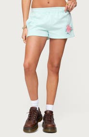 EDIKTED Beach Bloom Sweat Shorts