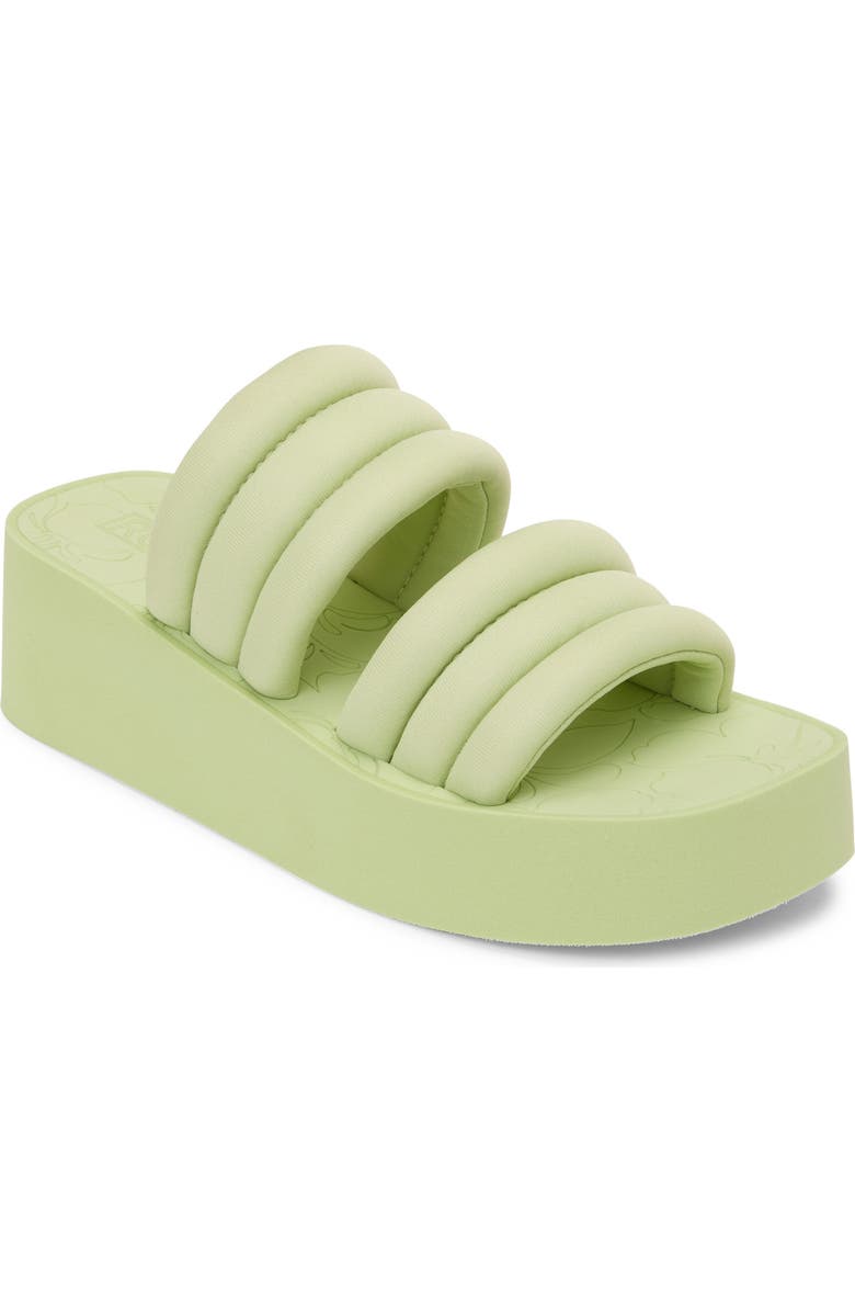 Roxy Totally Tubular Platform Wedge Slide Sandal, Main, color,