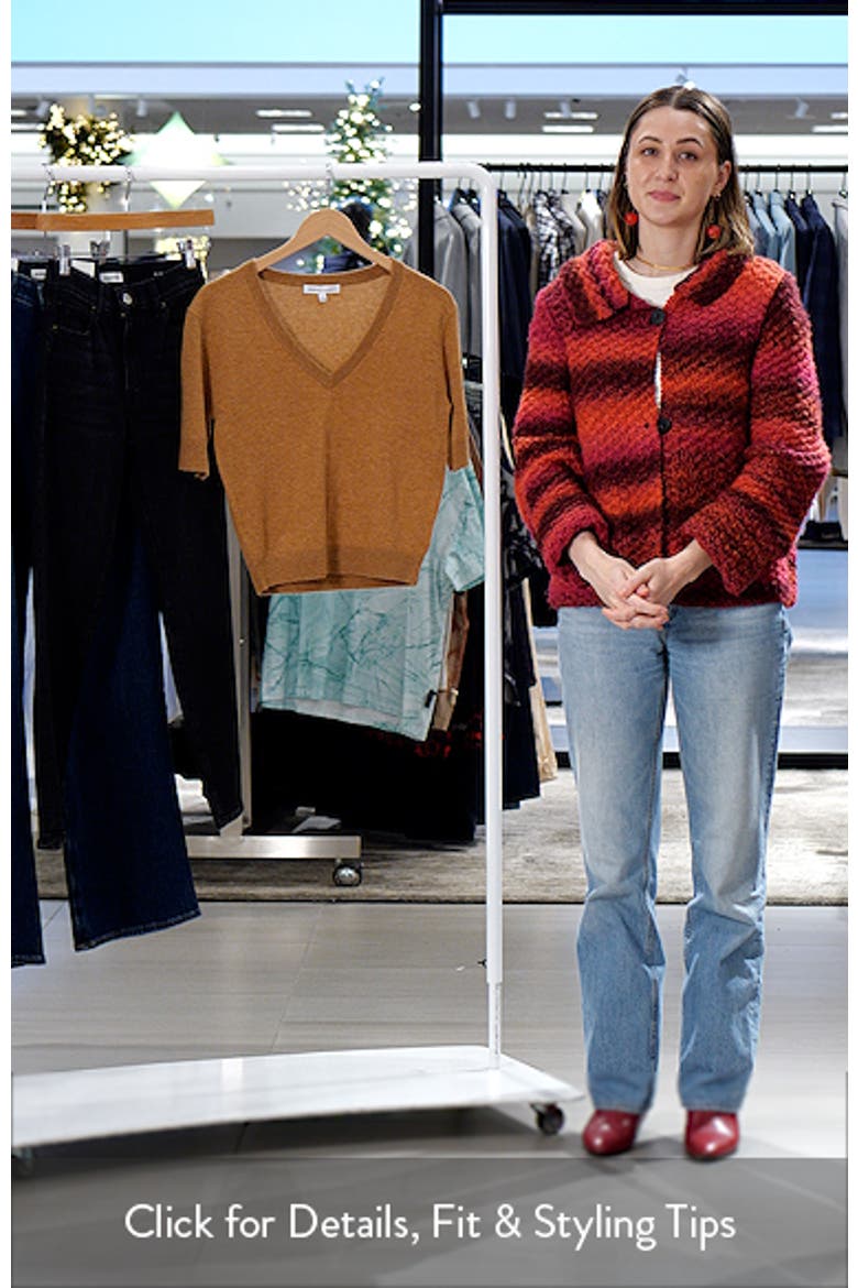 Haven V-Neck Short Sleeve Wool Blend Sweater video