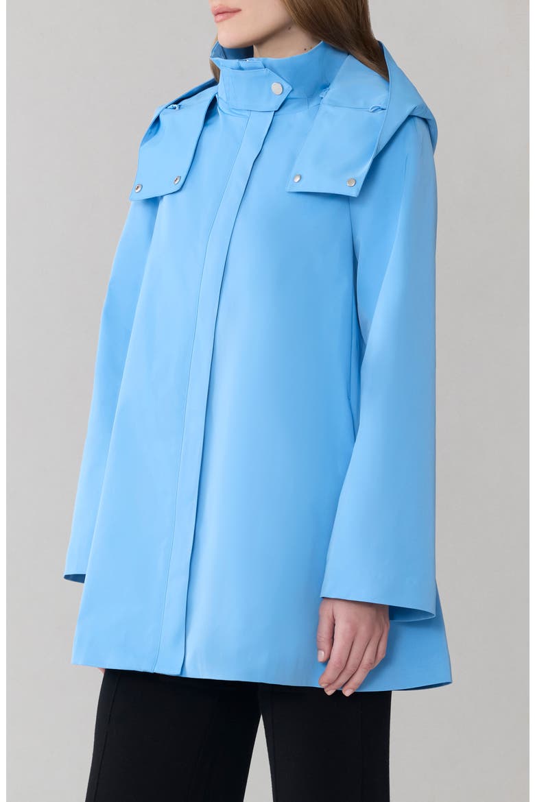 Nalani Waterproof Swing Coat, Alternate, color, POOLSIDE BLUE