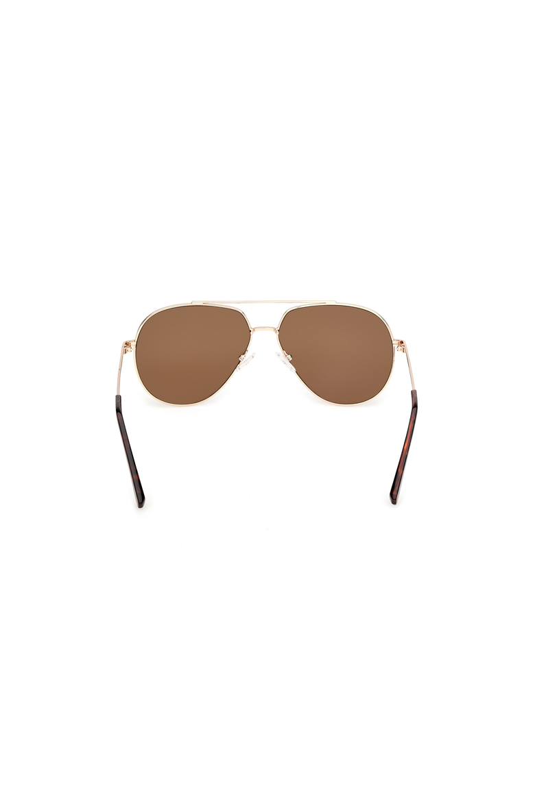 Classic Metal Aviator Sunglasses, Alternate, color, Gold / Brown Mirror