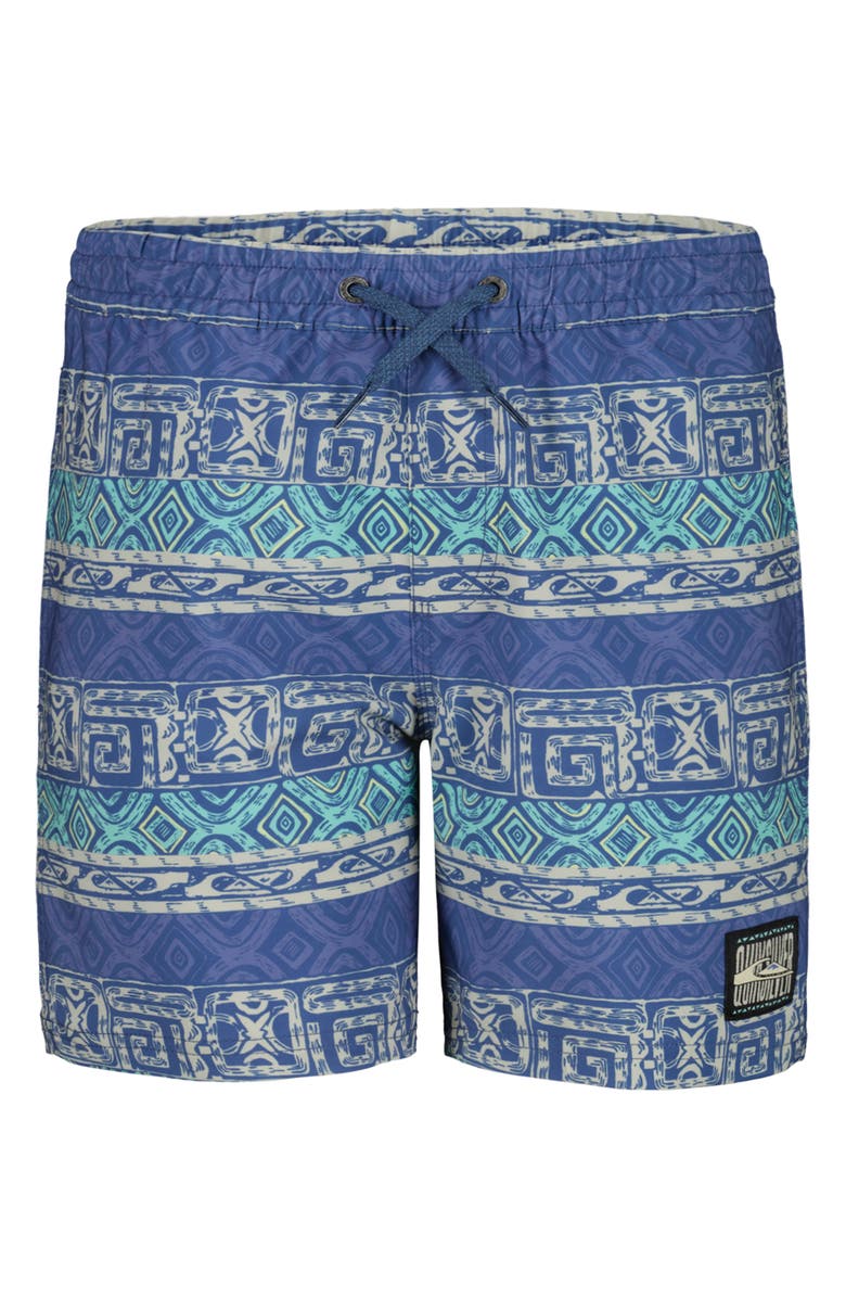 Quiksilver Kids' Surfsilk Global Stertch Volley Swim Trunks, Main, color,