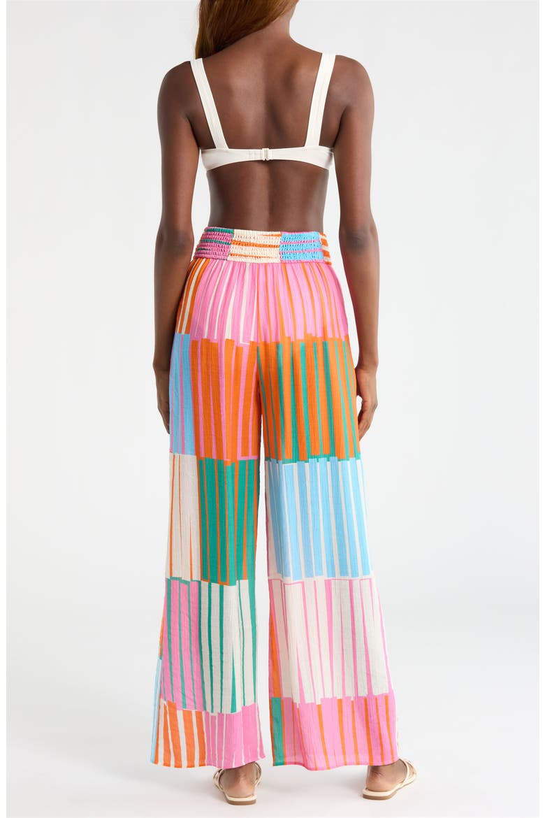 Eliza Cover-Up Pants, Alternate, color, FUCHSIA STRIPES