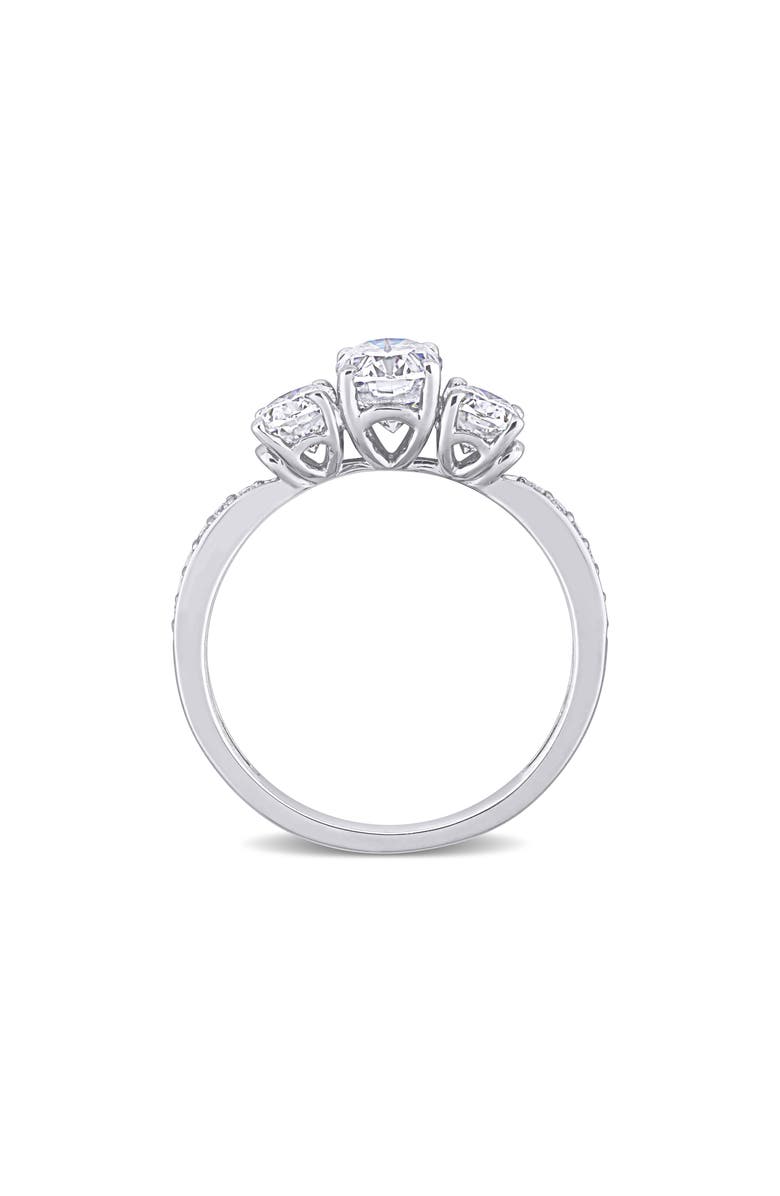 DELMAR Lab Created Moissanite Ring, Alternate, color, White