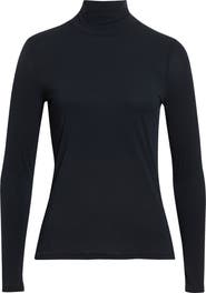 ST. JOHN The Nuda Jersey Turtleneck Top