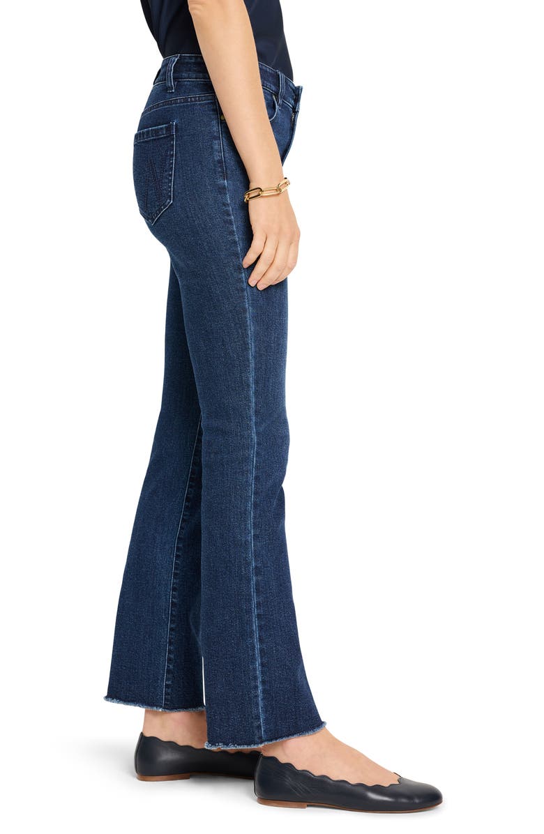 NIC+ZOE Frayed Ankle Demi Bootcut Jeans, Alternate, color, Marine