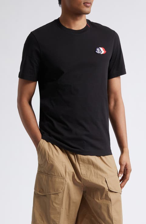 Tricolor Logo Patch Pima Cotton T-Shirt