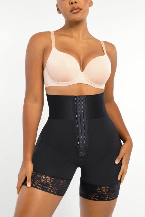 Shapellx Boned Sculpt High Waist Shorts in Jet Black  product