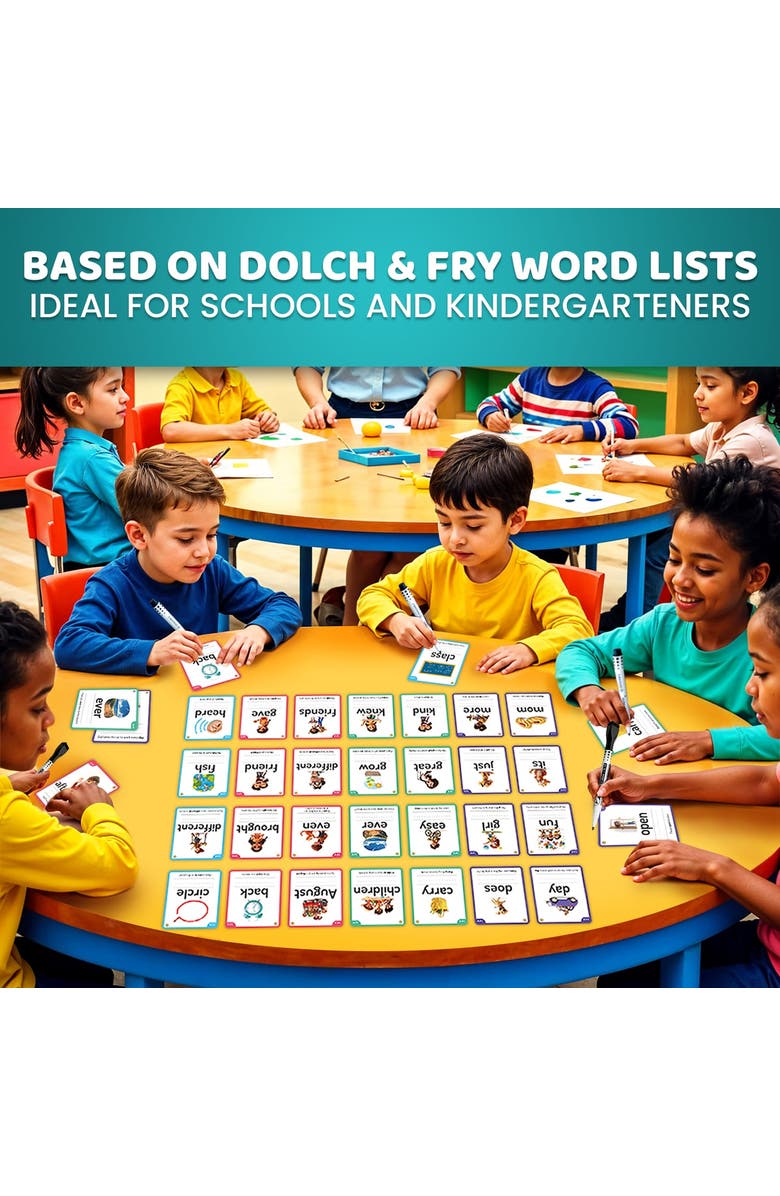 Quokka Kids Flash Cards Sight Words and Learning, Alternate, color, Sw Writing Cartoonish