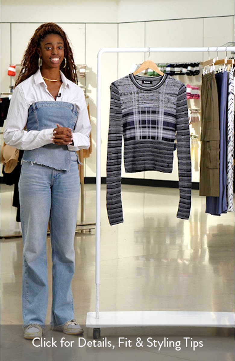 Chan Plaid Knit Top, sales video thumbnail