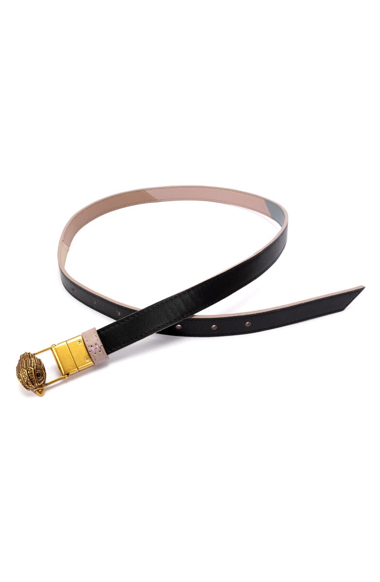 Kurt Geiger London Reversible Pieced Leather Belt, Alternate, color,
