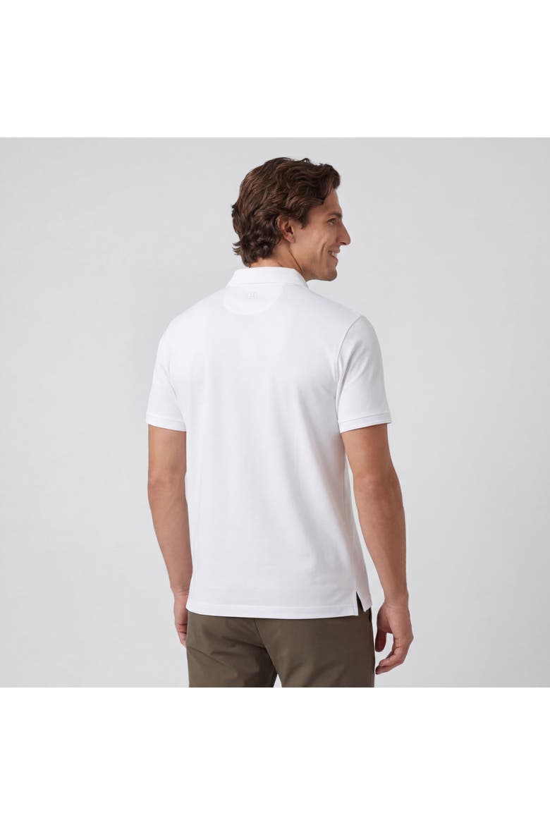 USA Flag Clubhouse Pique Polo, Alternate, color, True White