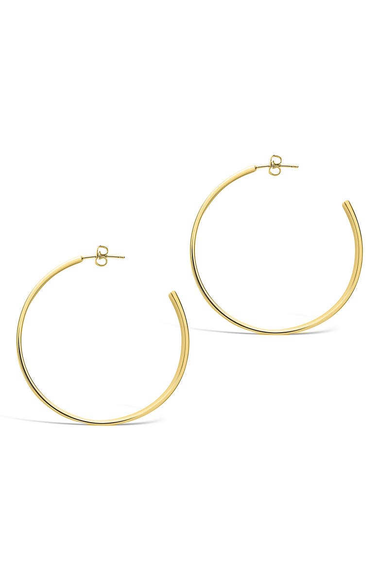 Sterling Forever Graduated Hoop Earrings, Alternate, color, Gold
