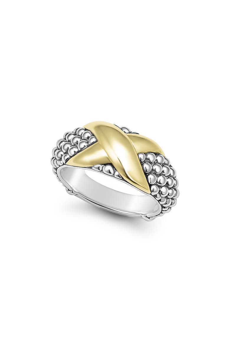 LAGOS Embrace Ring, Main, color, Gold/ Silver