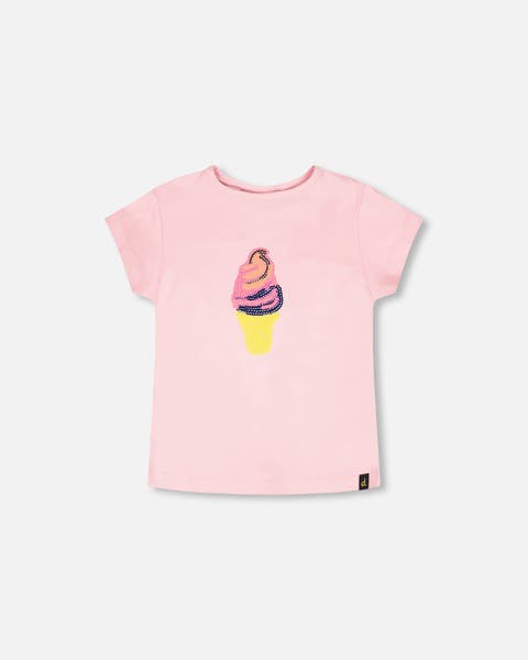 Organic Cotton Jersey Ice Cream Short Sleeve T-Shirt (Toddler, Little Kid & Big Kid)
