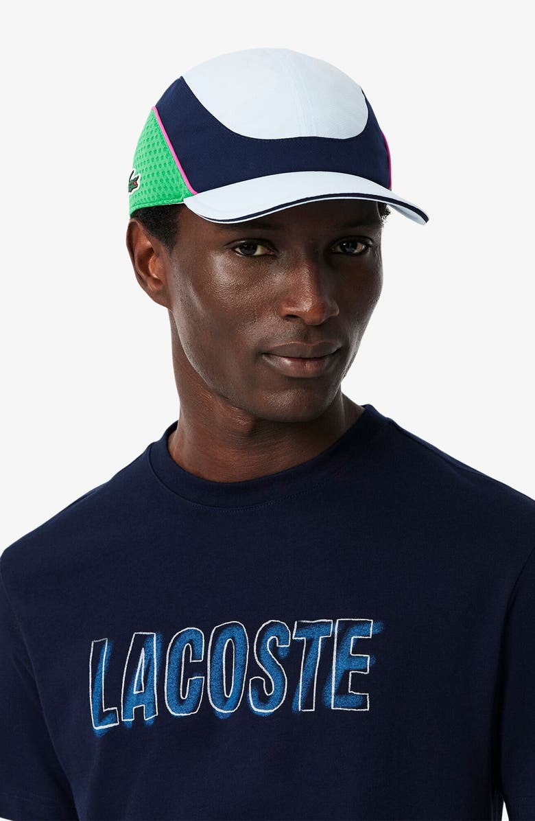 Lacoste Logo Regular Fit Performance Graphic T-Shirt, Alternate, color, Navy Blue