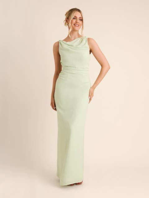 Twist Asym Chiffon Bridesmaid Dress