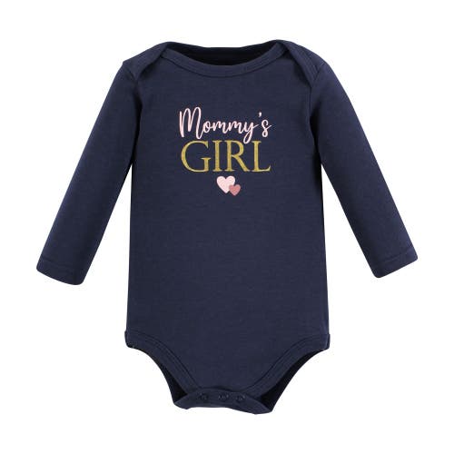 Hudson Baby Little Soft Cotton Long-sleeve One-piece 3pk