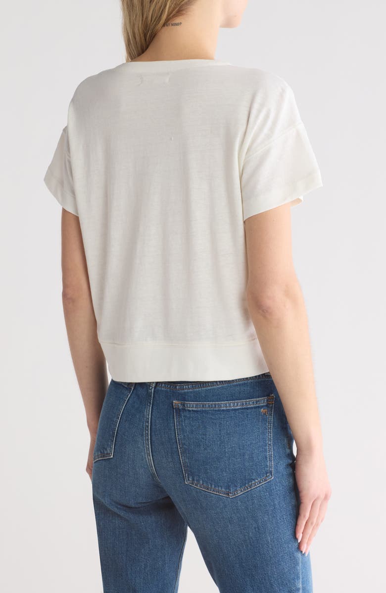 Madewell Sonoma Boxy Henley, Alternate, color, Soft White