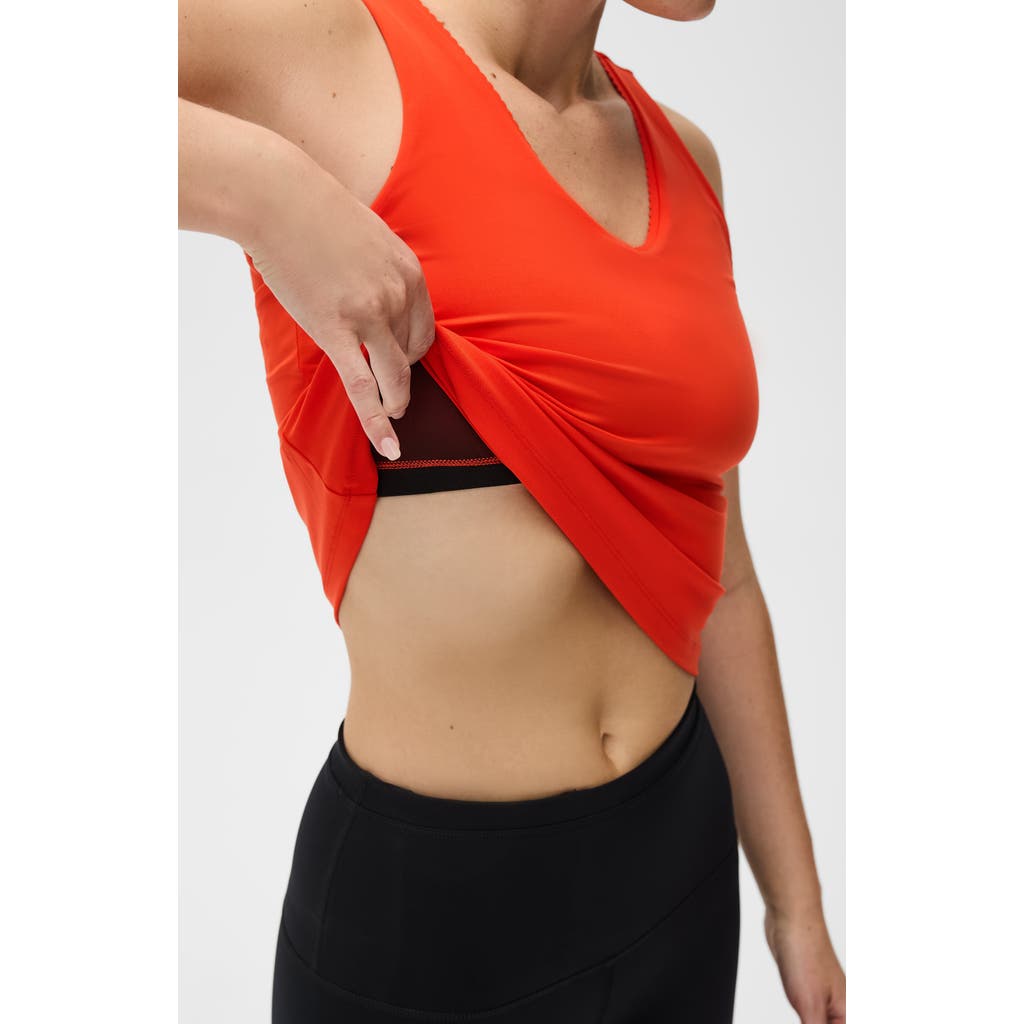 Elastique Athletics Adorn Tank In Red