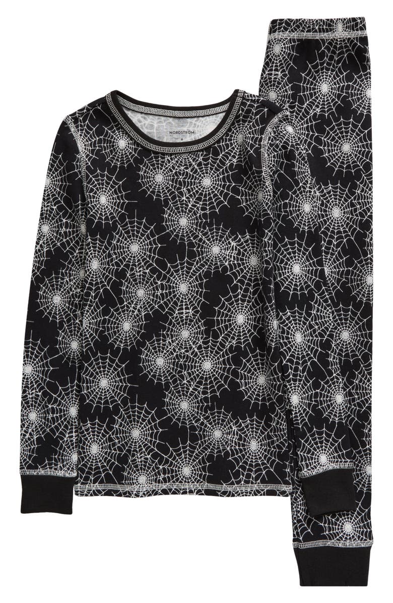 Nordstrom Kids' Glow in the Dark Fitted Two-Piece Pajamas, Main, color,