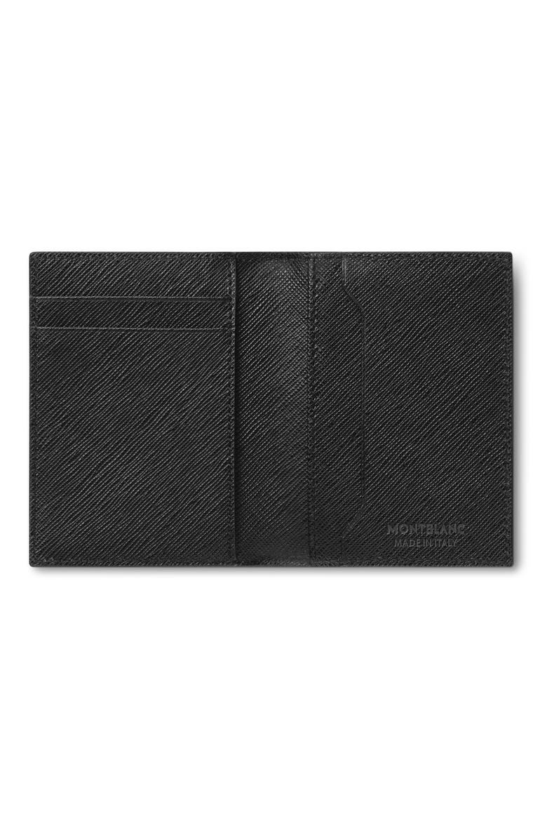 Sartorial Leather Bifold Card Holder, Alternate, color, BLACK