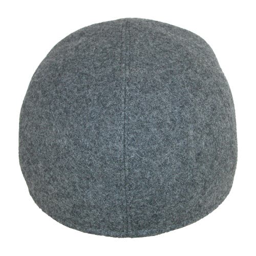 Wigens Wool Baseball Cap With Earflaps In Light Grey