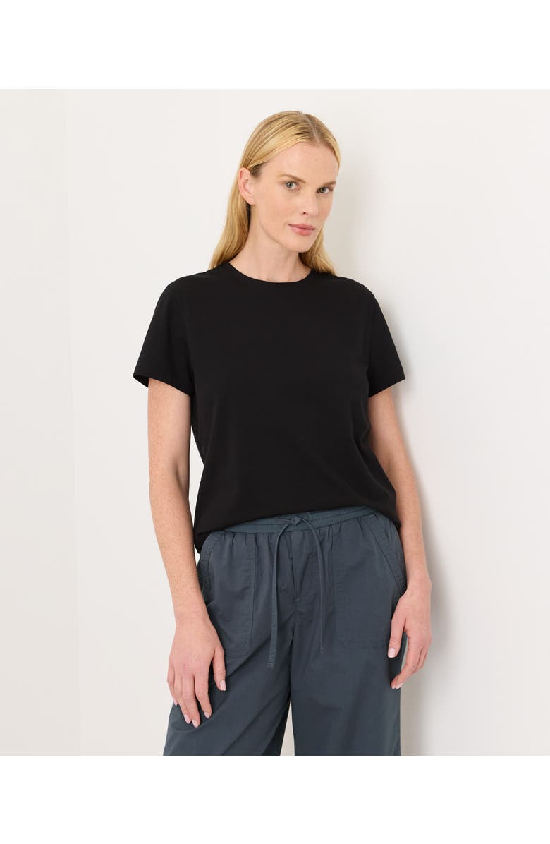 Pact Luxe Essential Crewneck Tee Made With Organic Cotton, Main, color, Black