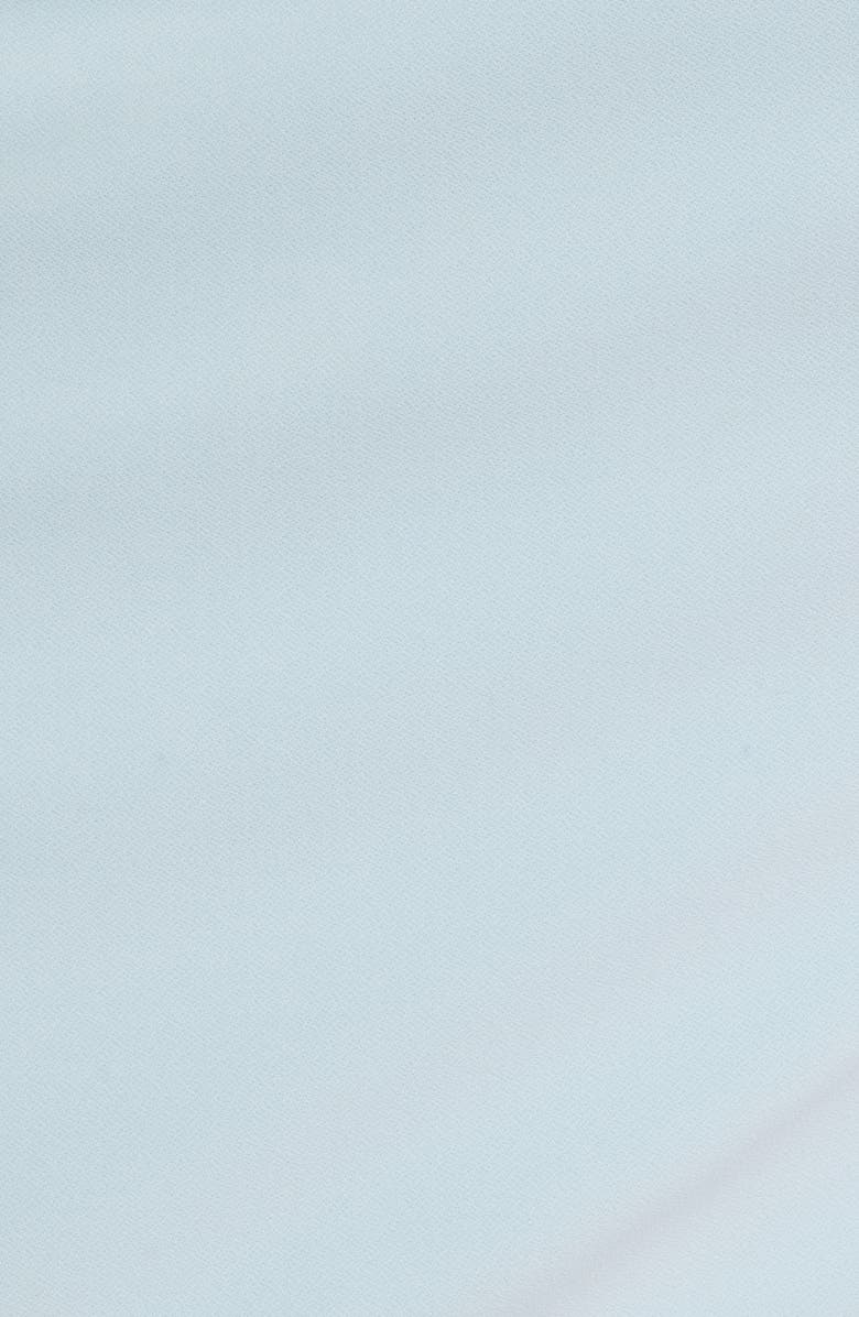 Open Edit Strapless Crepe Midi Dress, Alternate, color, Blue Delicate