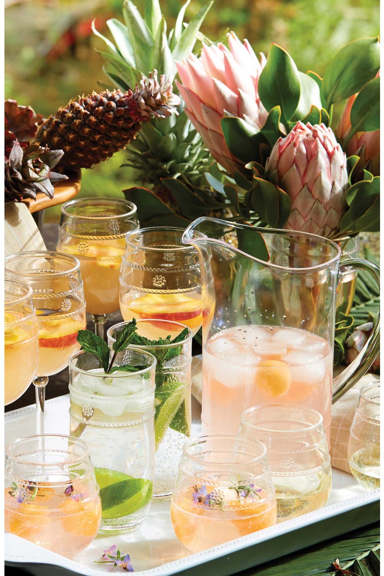 Isabella Set of 4 Acrylic Wine Glasses, Alternate, color, CLEAR