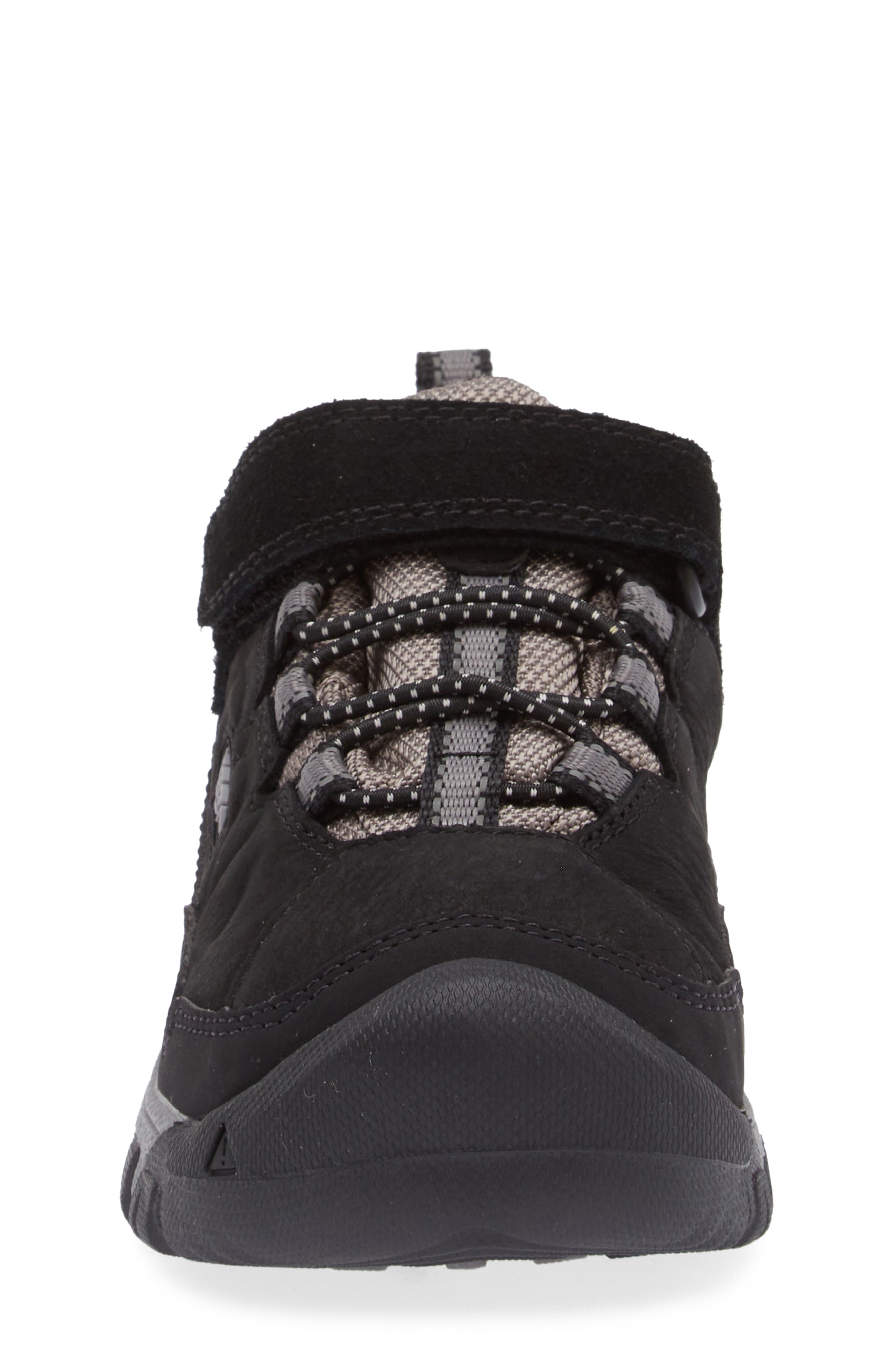 KEEN Kids' Targhee IV Waterproof Hiking Shoe, Alternate, color, Black/ Steel Grey