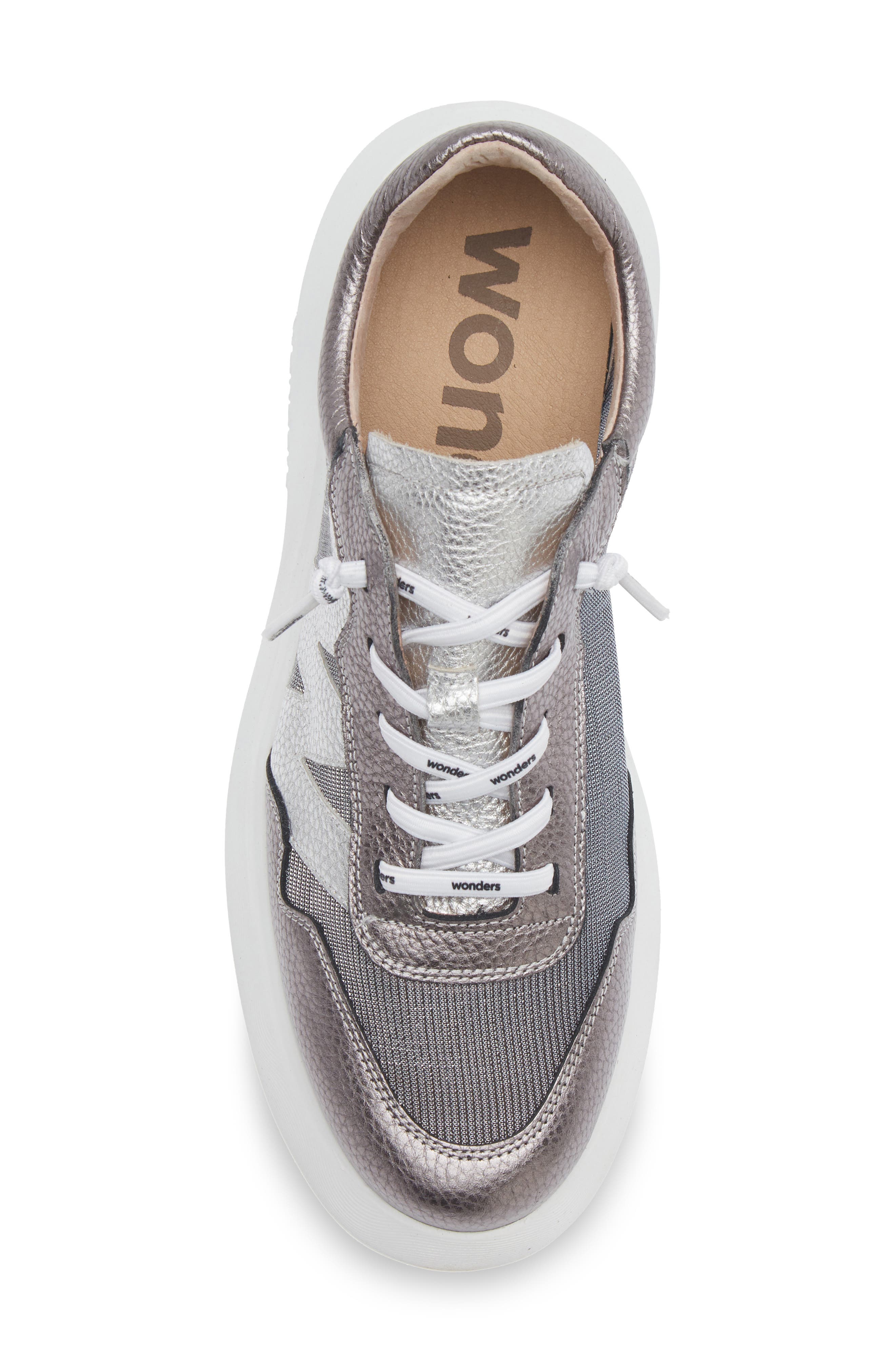 Wonders Lace-Up Platform Sneaker, Alternate, color, Comb.plomo