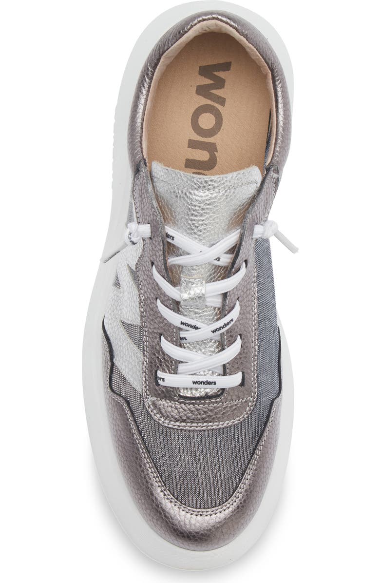 Wonders Lace-Up Platform Sneaker, Alternate, color, Comb.plomo