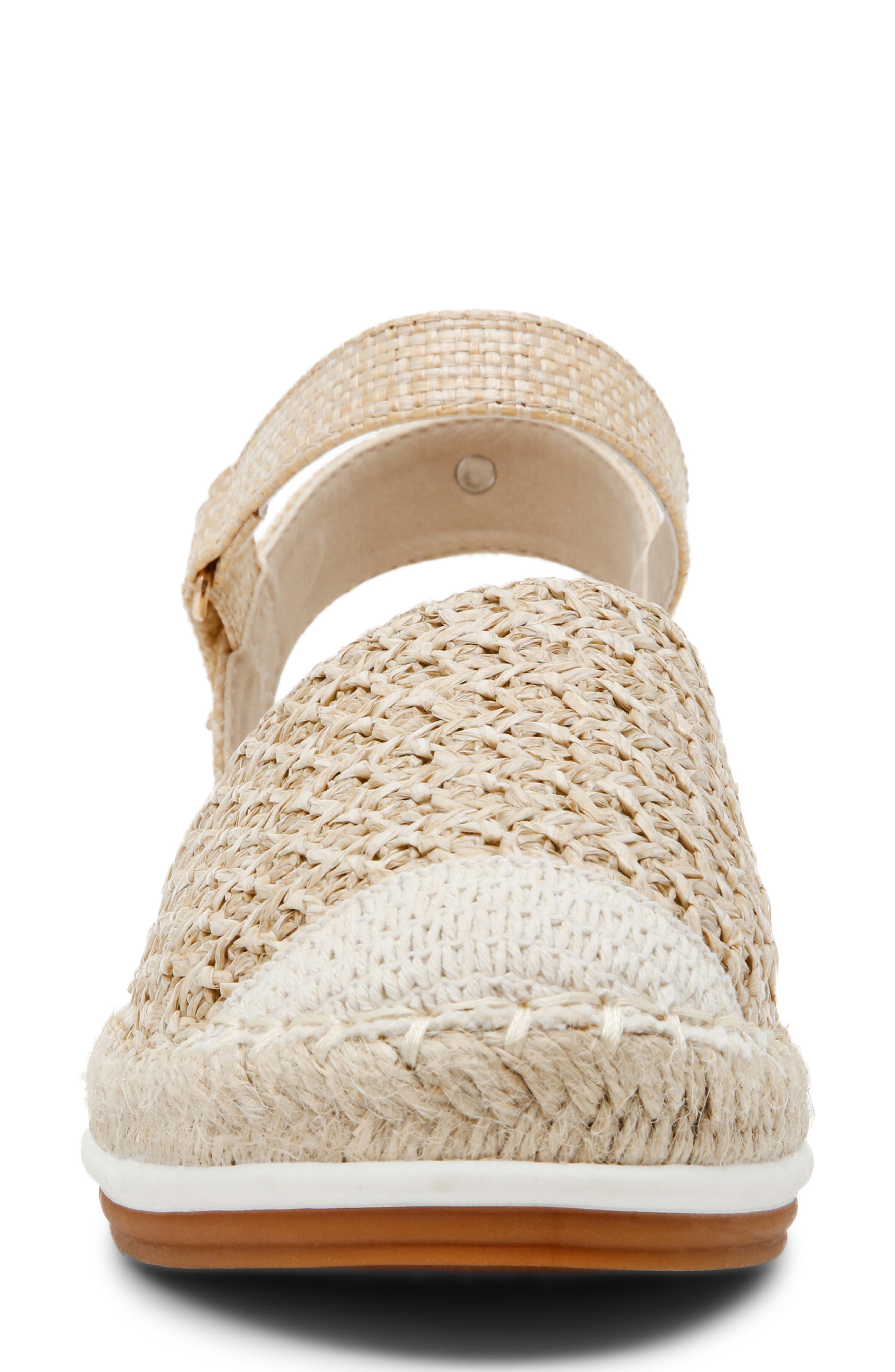 Anne Klein Jordanna Espadrille Sandal, Alternate, color, Natural Raffia