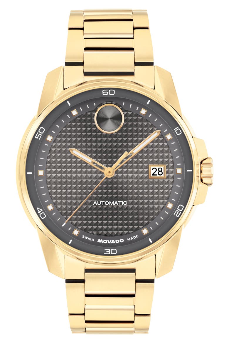 Bold Verso Automatic Bracelet Watch, 41mm, Main, color, GRAY