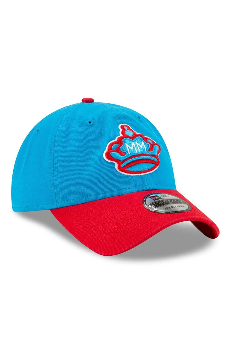 New Era Men's New Era Blue/Red Miami Marlins 2021 City Connect 9TWENTY Adjustable Hat, Alternate, color, Blue