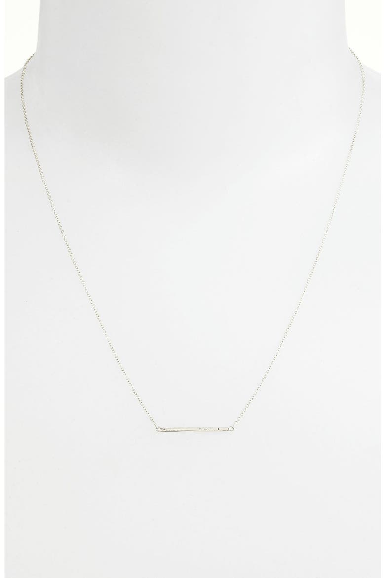 Diamond Bar Necklace (Nordstrom Exclusive), Alternate, color, WHITE GOLD