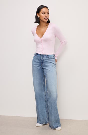 Pointelle Crop Cardigan