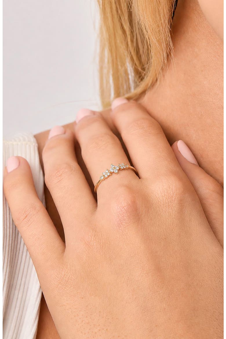 Monaco 18k Gold Diamond Stackable Ring, Alternate, color, 18K YELLOW GOLD